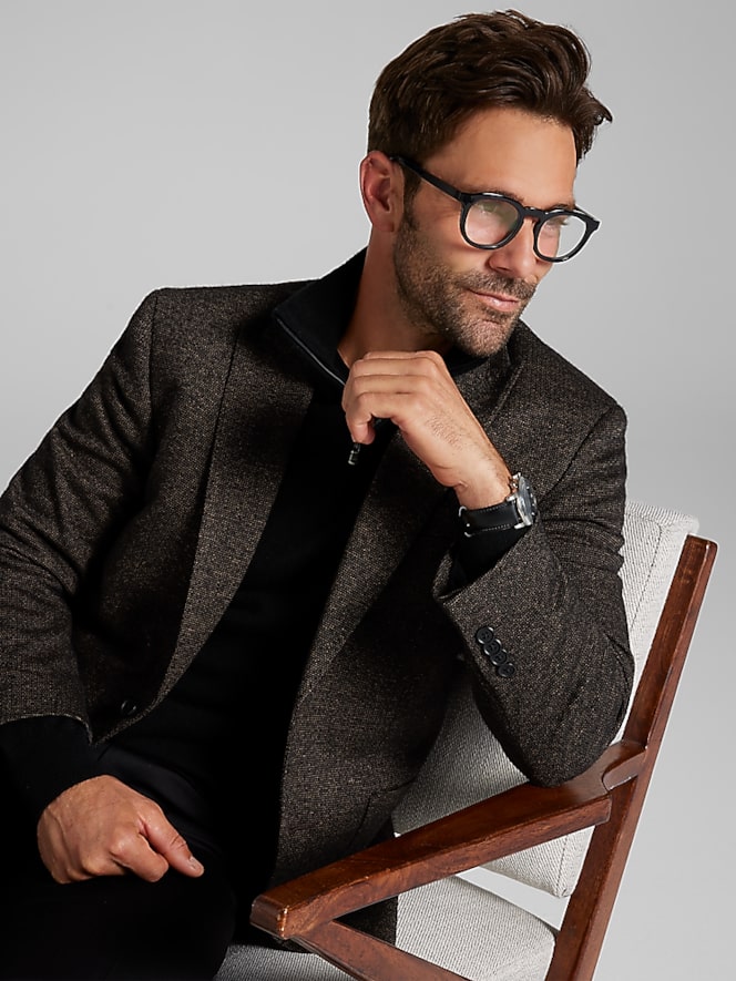 Joseph Abboud Modern Fit Tic Knit Sport Coat