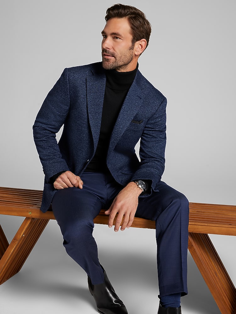 Joseph Abboud Modern Fit Tic Sport Coat, Blue Tic | Men's Wearhouse
