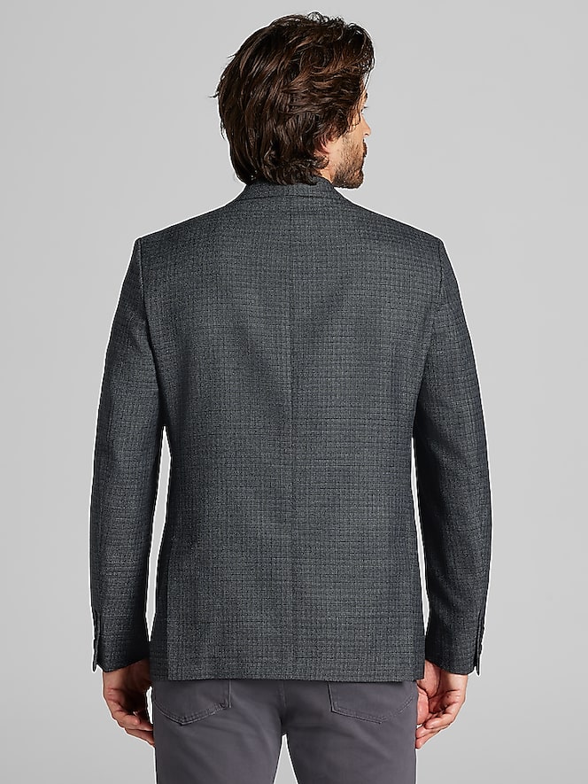 Calvin Klein Slim Fit Wool Blend Check Sport Coat