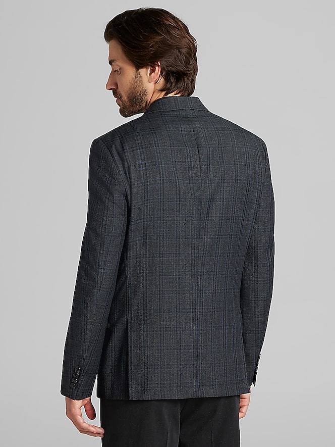 Calvin Klein Slim Fit Plaid Sport Coat