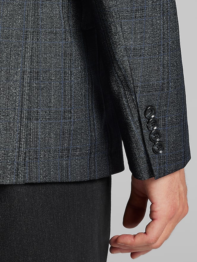 Calvin Klein Slim Fit Plaid Sport Coat
