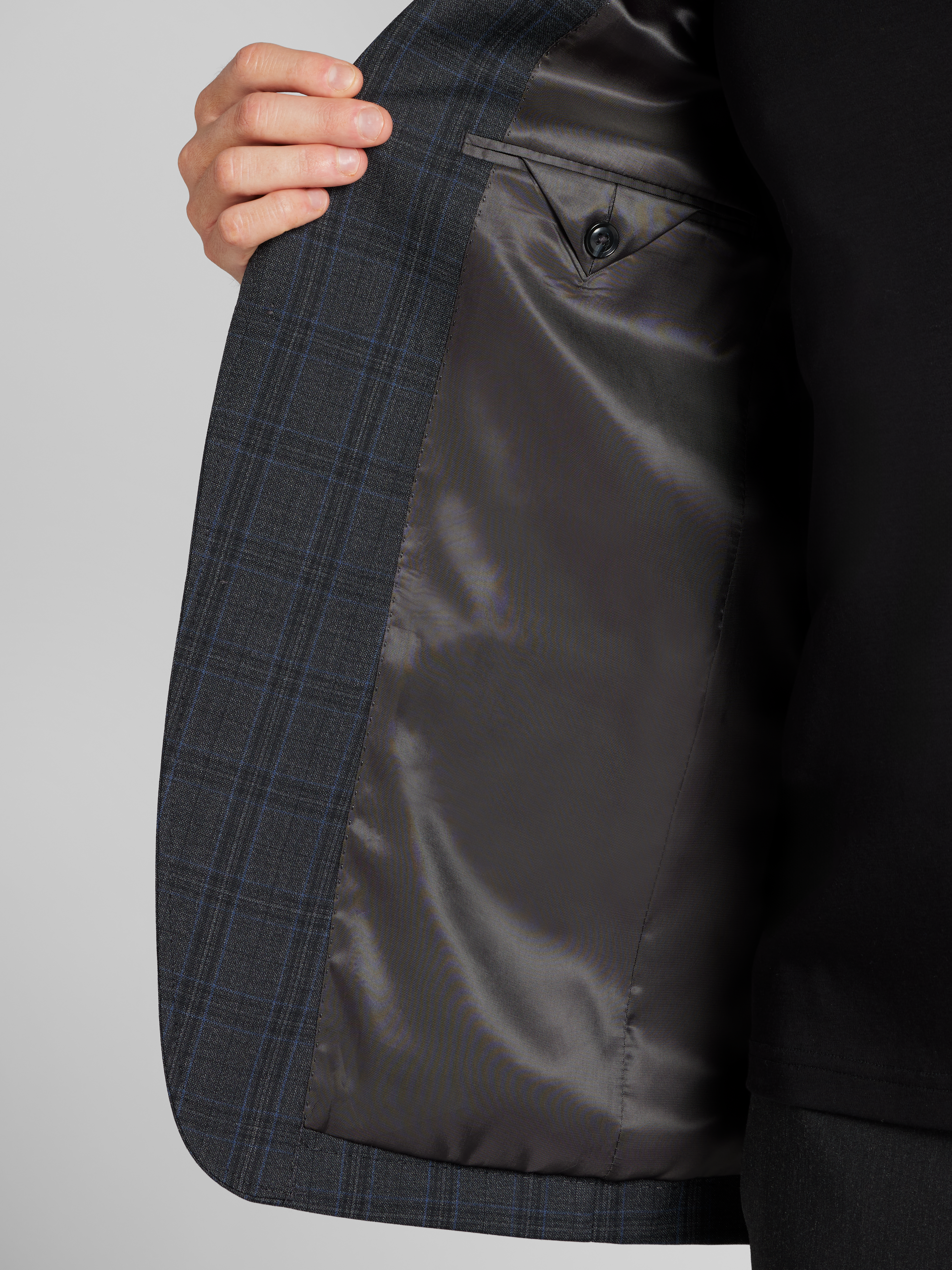 Slim Fit Plaid Sport Coat