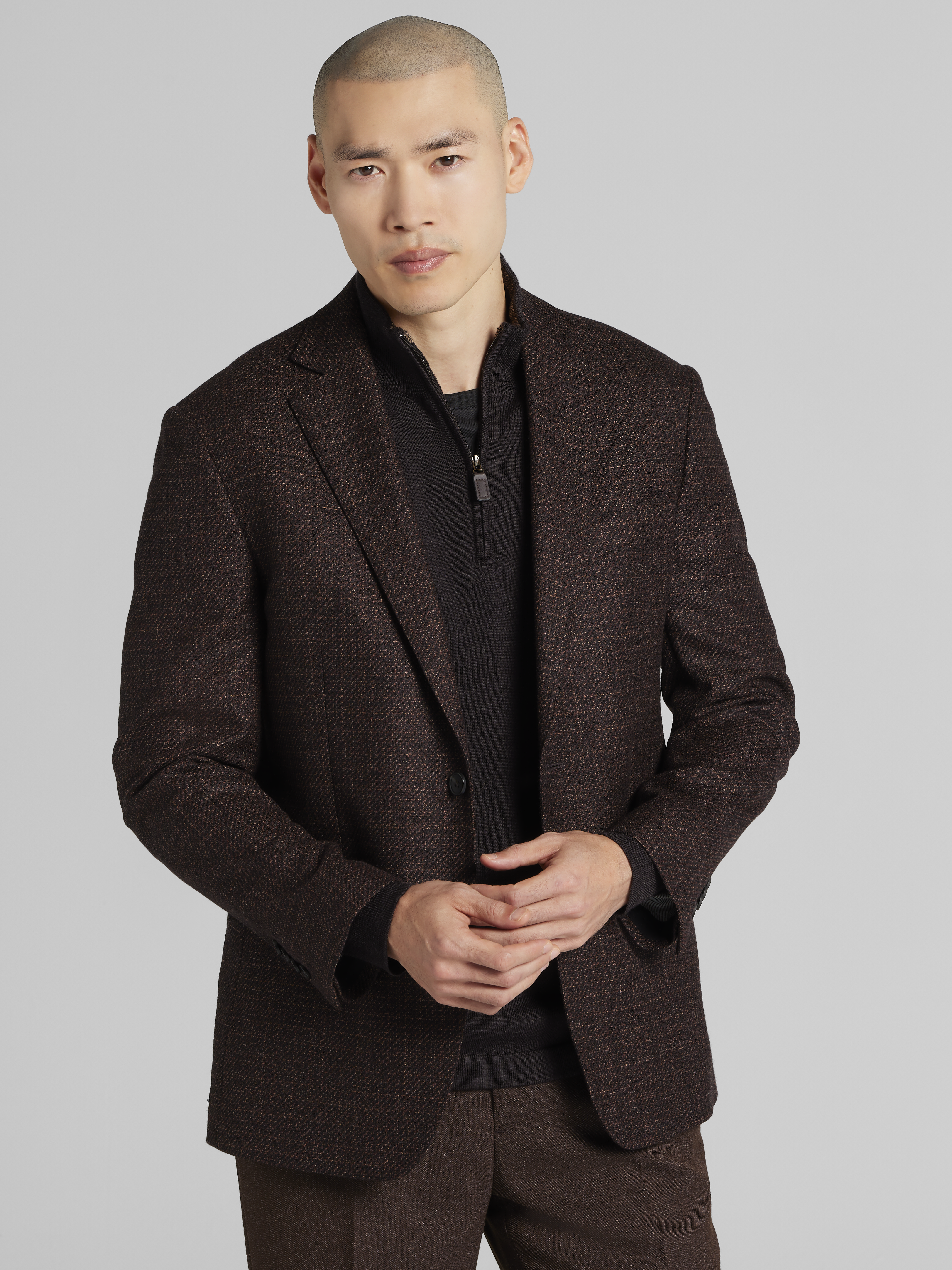 Modern Fit Wool Twill Sport Coat