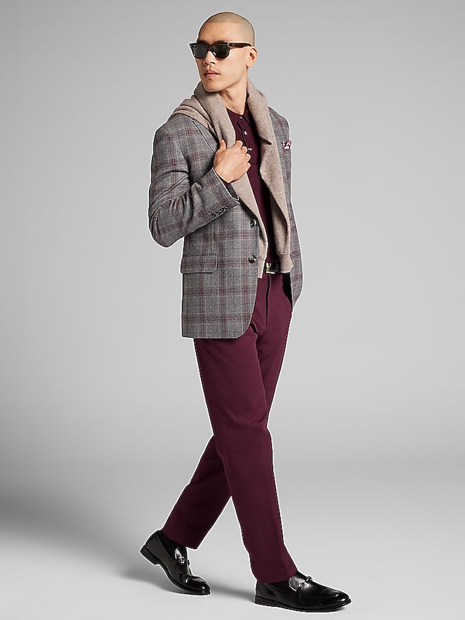Joseph Abboud Modern Fit Plaid Sport Coat