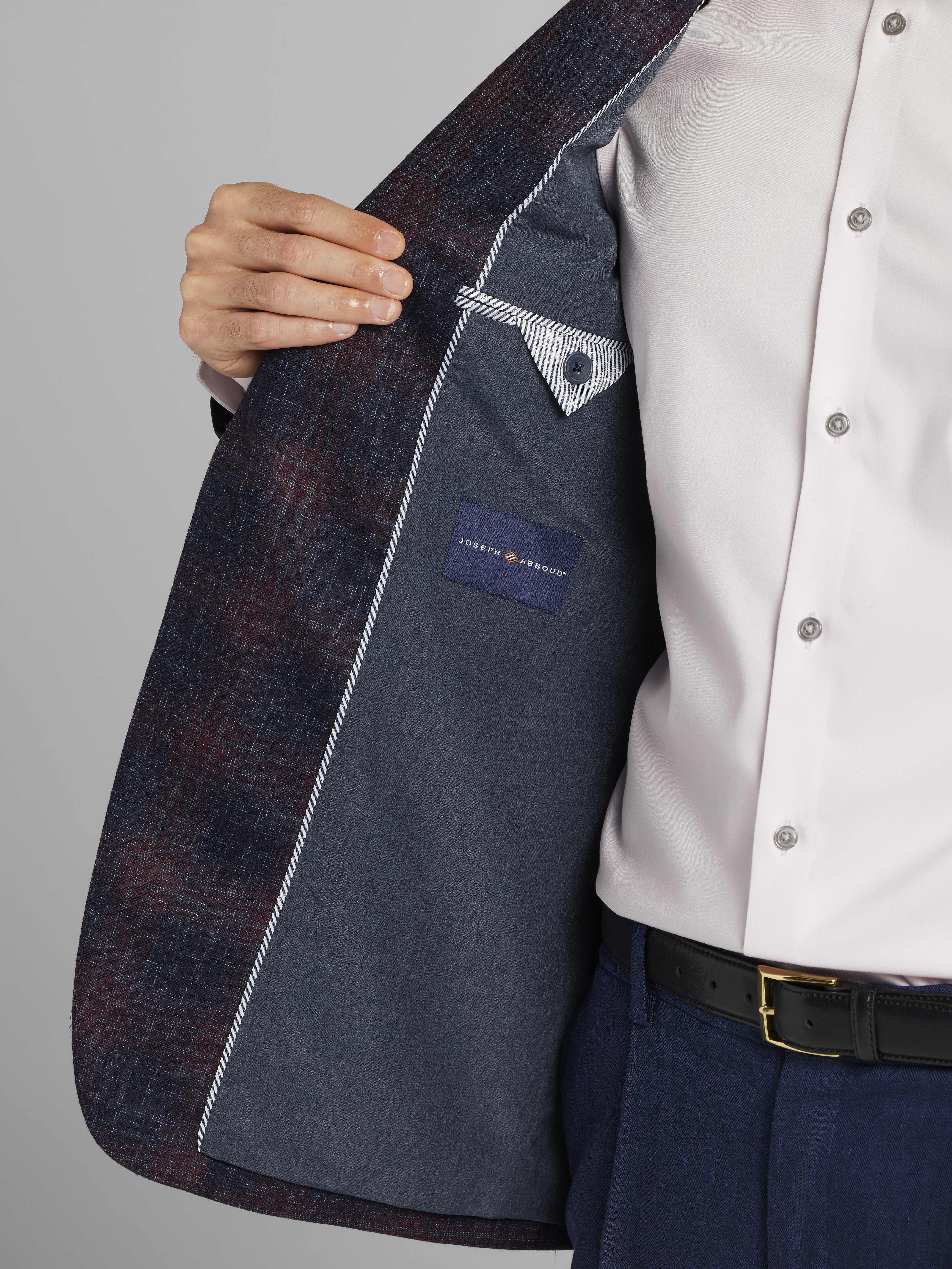 Modern Fit Wool Plaid Sport Coat