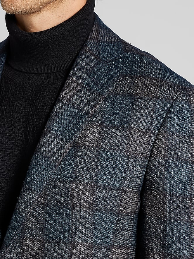Joseph Abboud Modern Fit Plaid Sport Coat