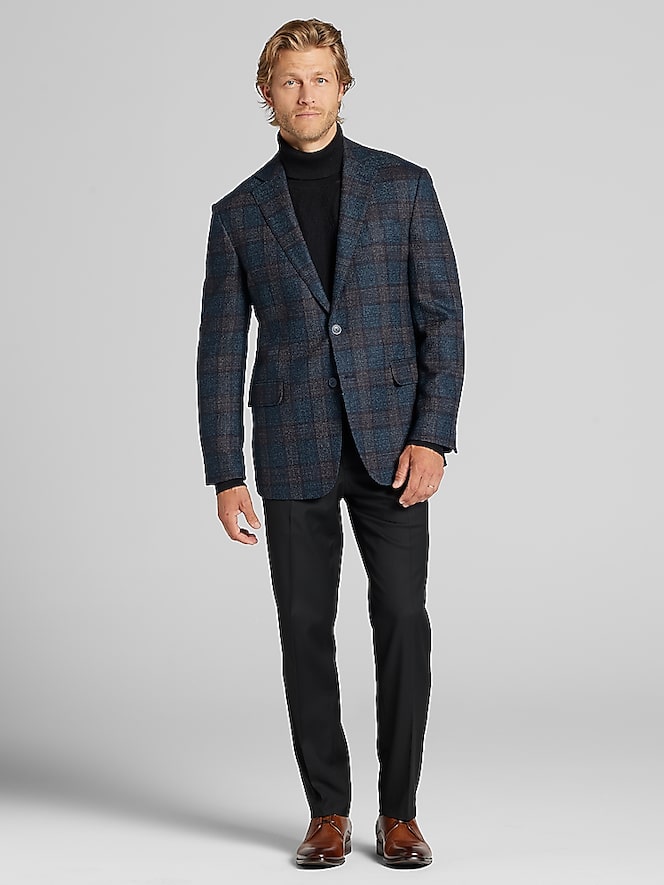 Joseph Abboud Modern Fit Plaid Sport Coat