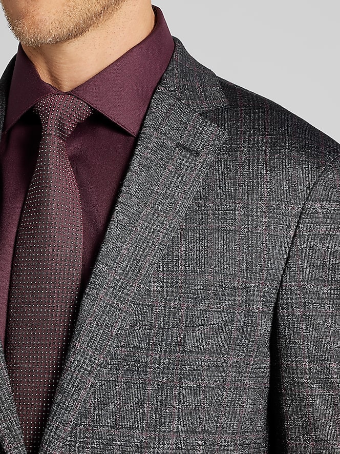 Awearness Kenneth Cole Slim Fit Plaid Sports Coat