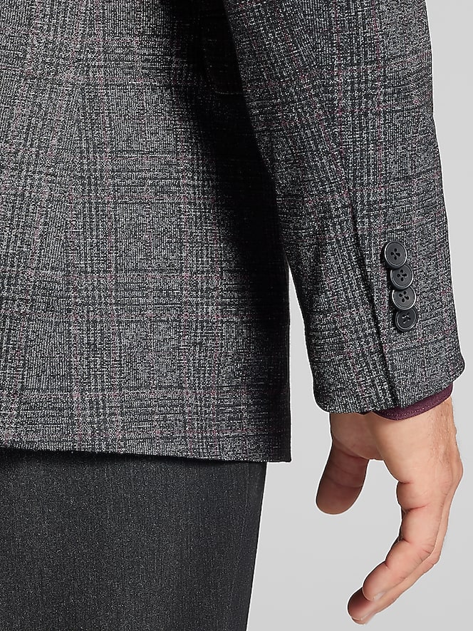 Awearness Kenneth Cole Slim Fit Plaid Sports Coat