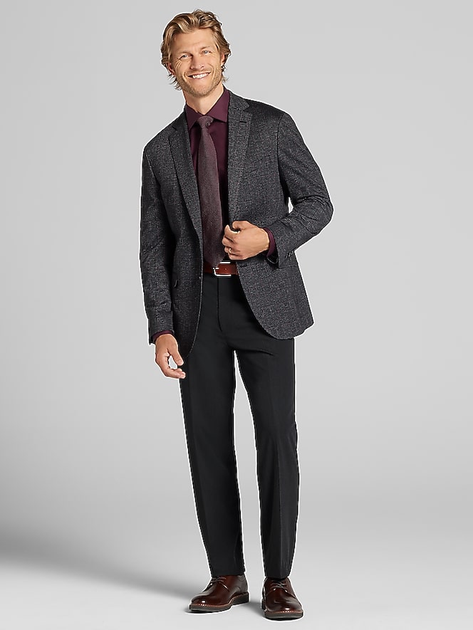 Awearness Kenneth Cole Slim Fit Plaid Sports Coat