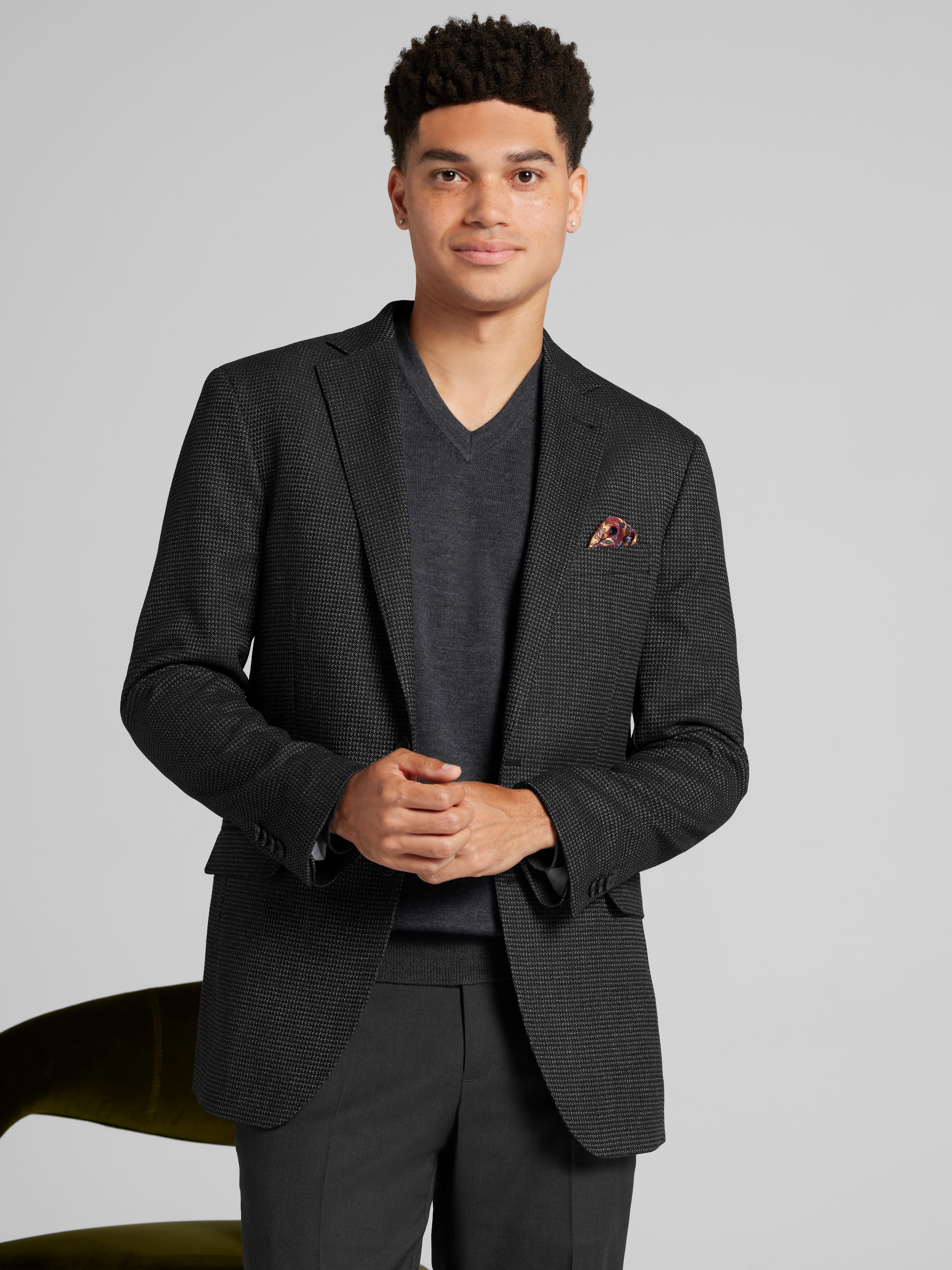 Slim Fit Tic Sport Coat