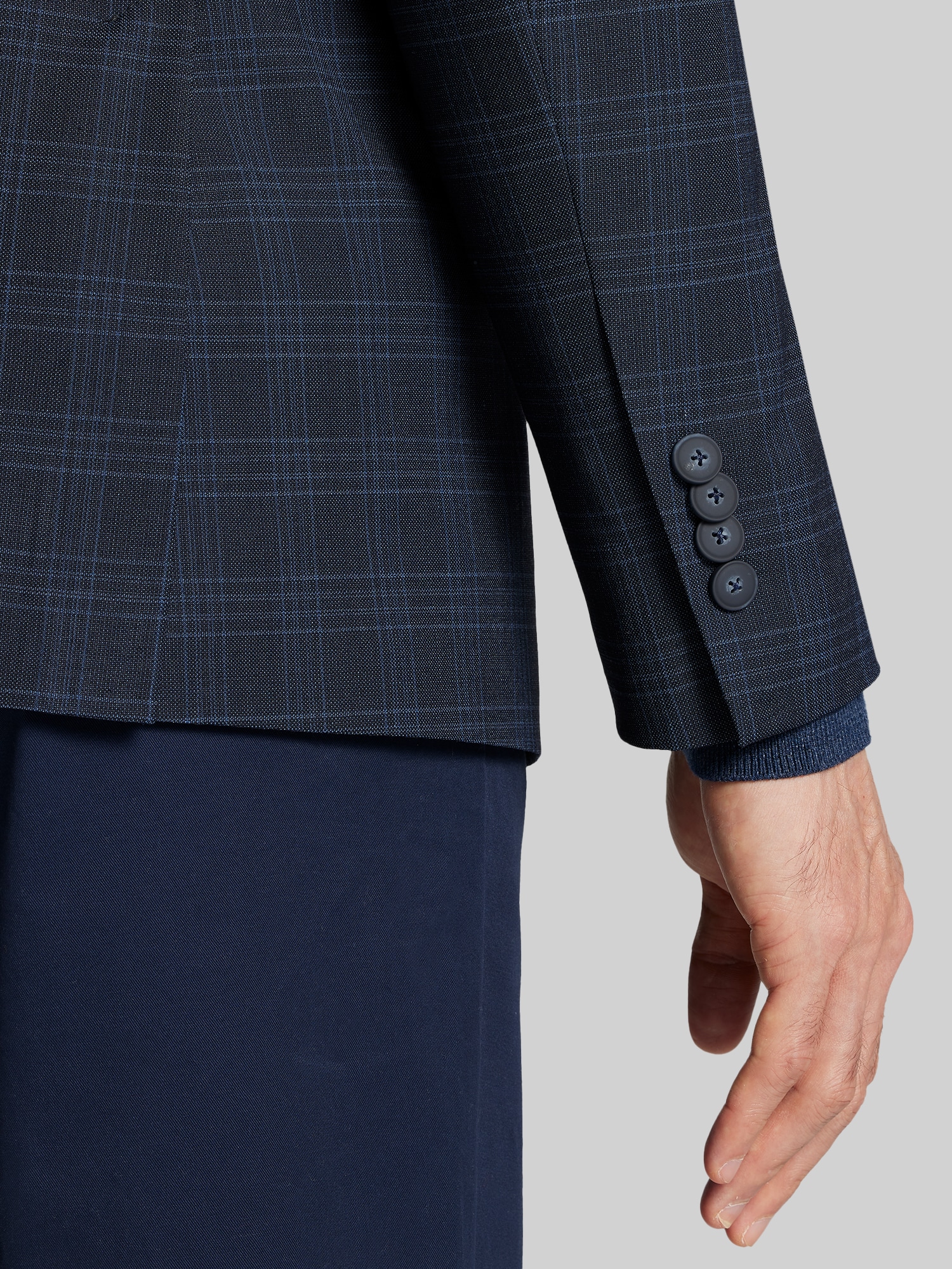 Slim Fit Plaid Sport Coat