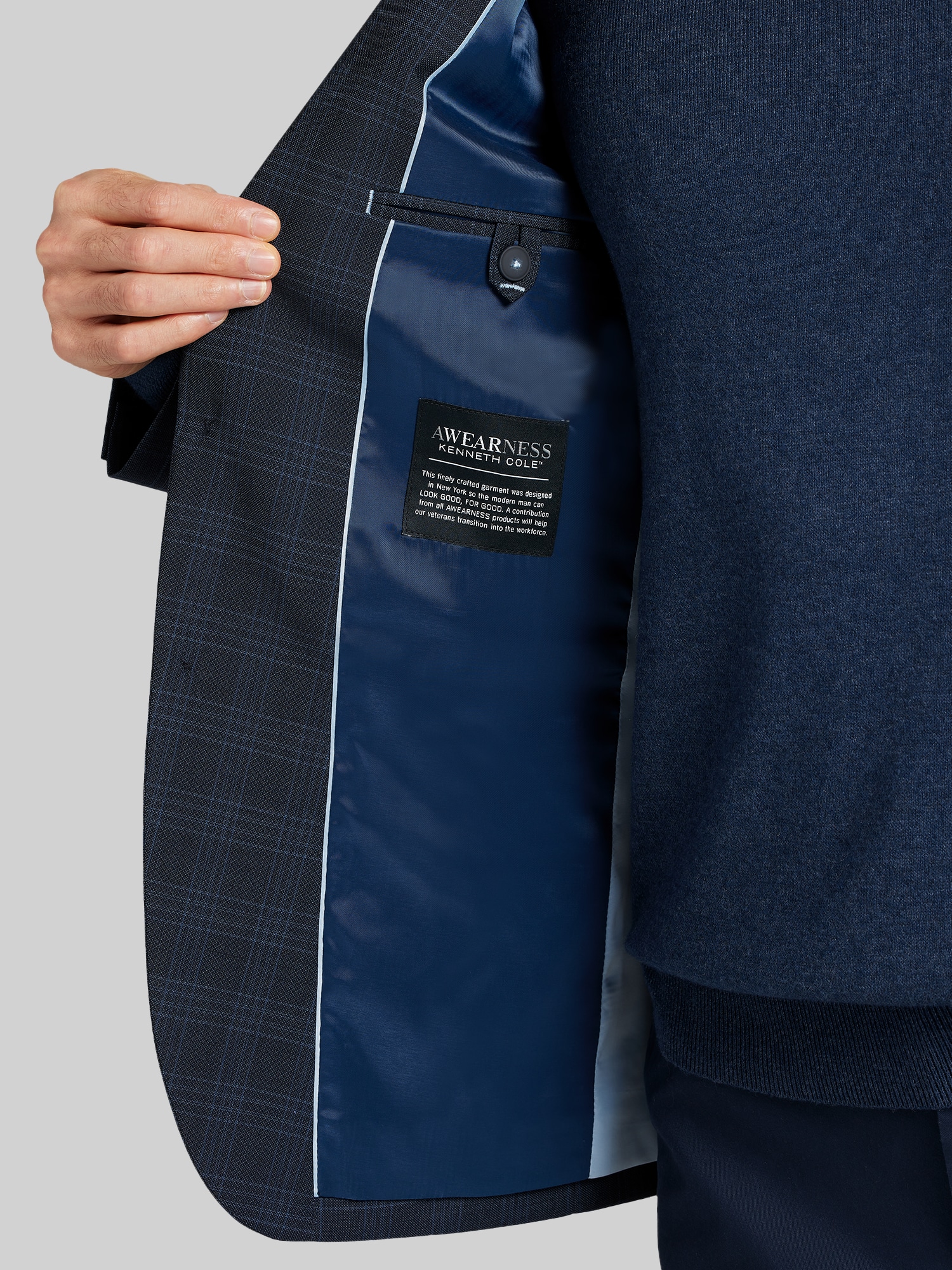 Slim Fit Plaid Sport Coat