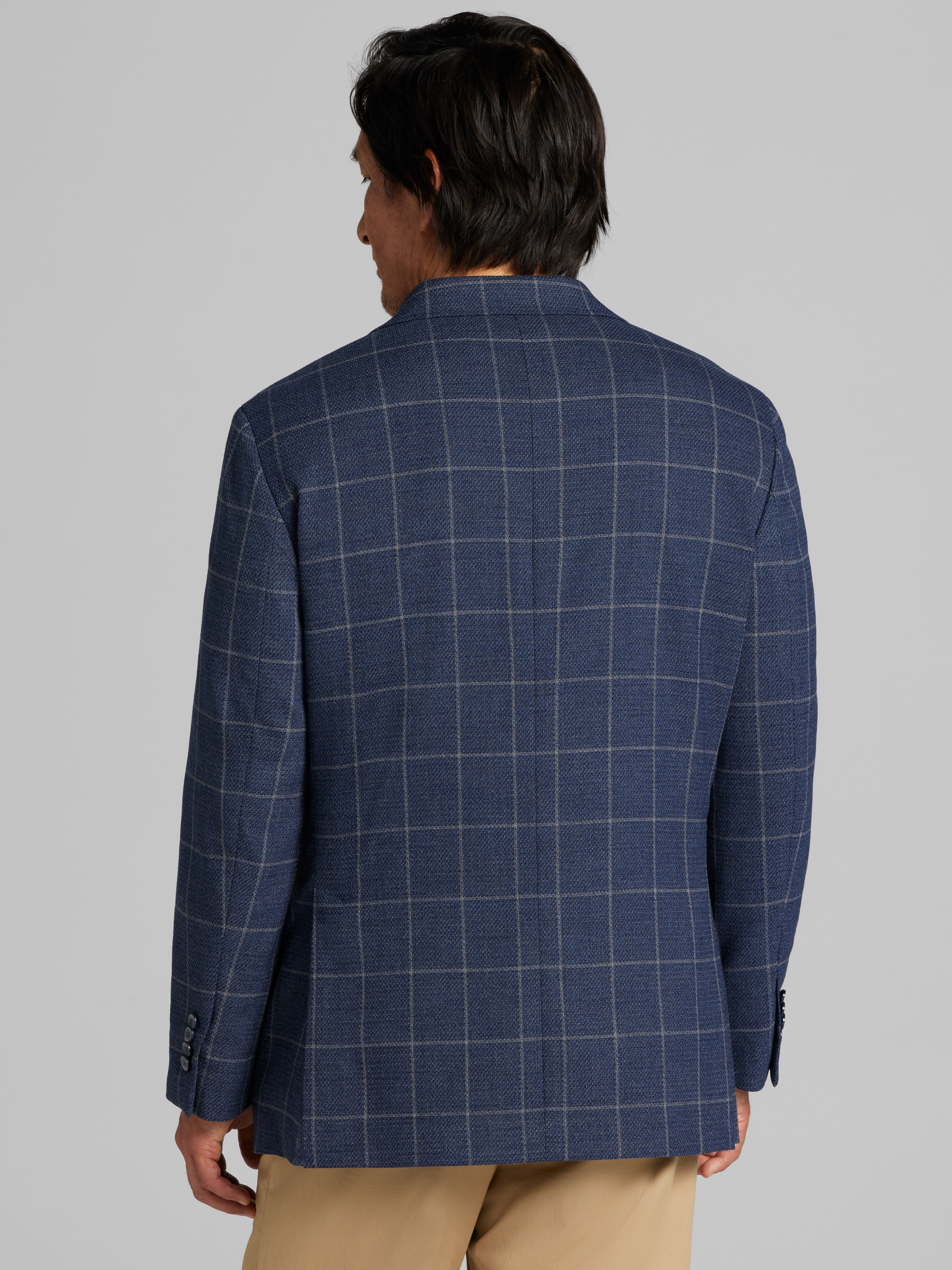 Classic Fit Windowpane Plaid Sport Coat