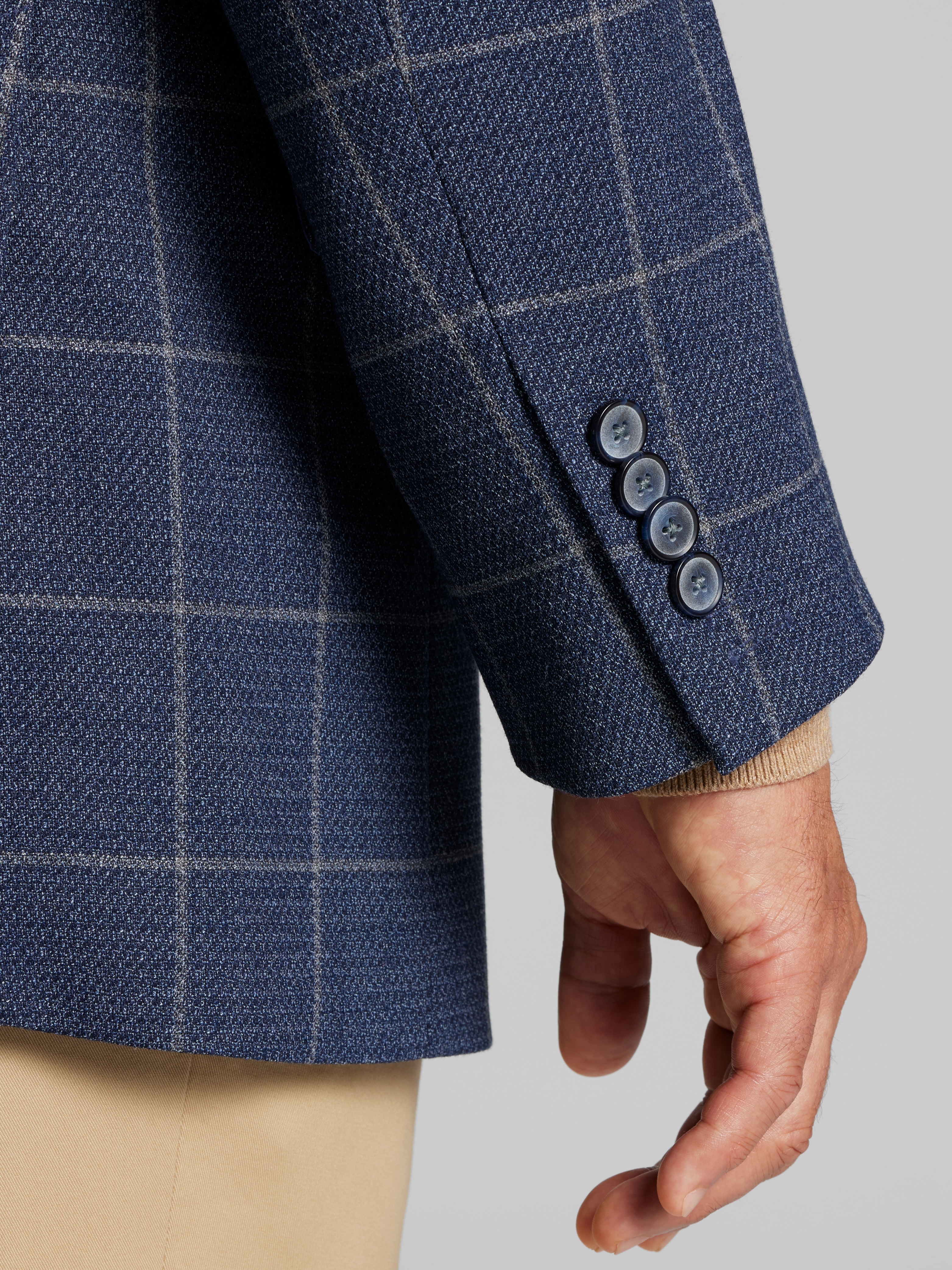 Classic Fit Windowpane Plaid Sport Coat