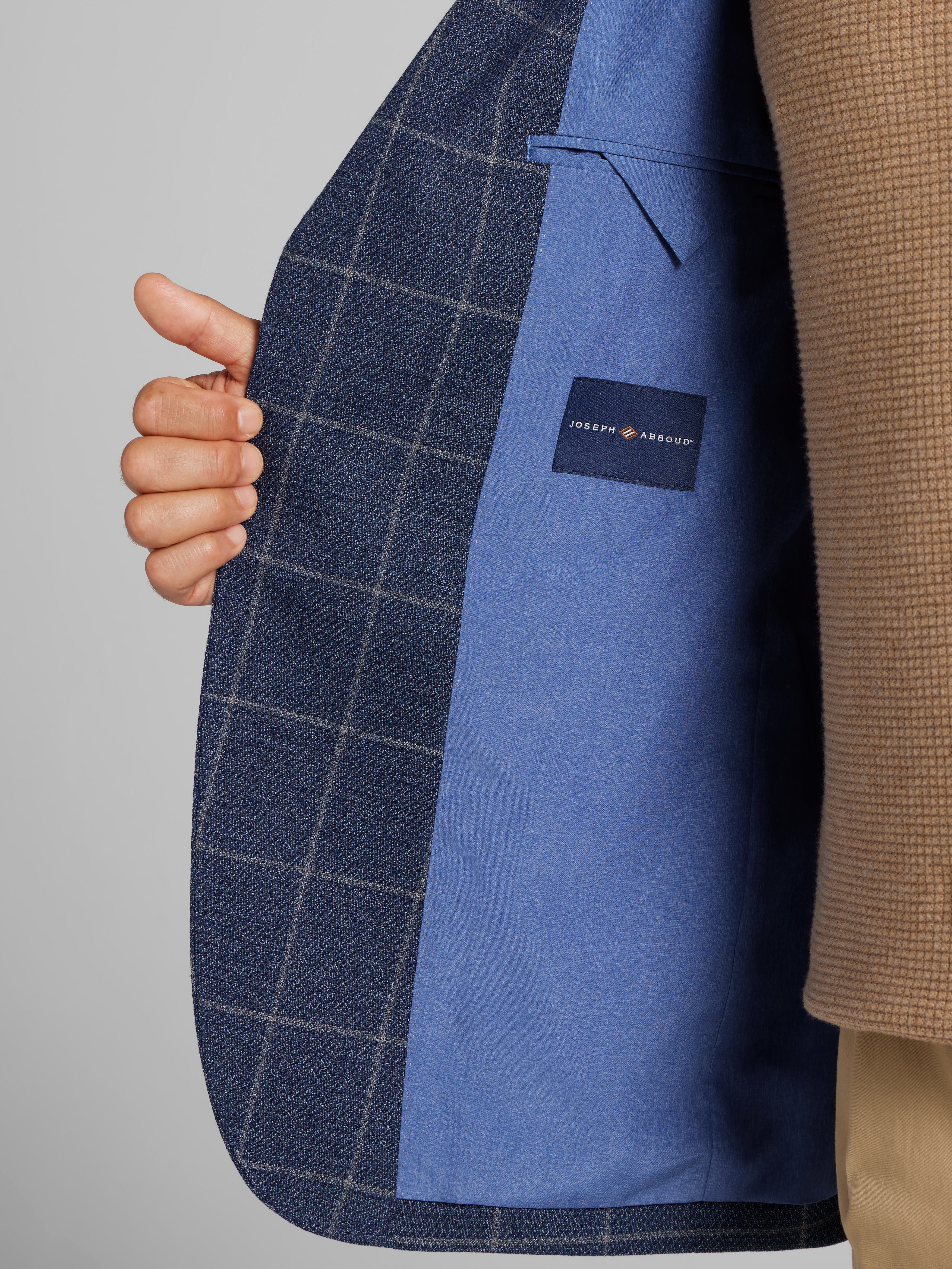 Classic Fit Windowpane Plaid Sport Coat