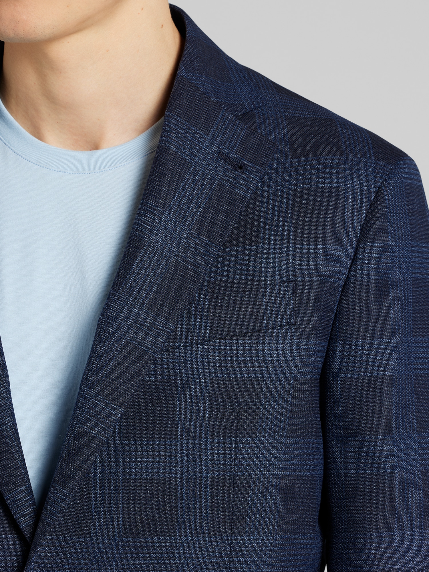 Modern Fit Plaid Sport Coat