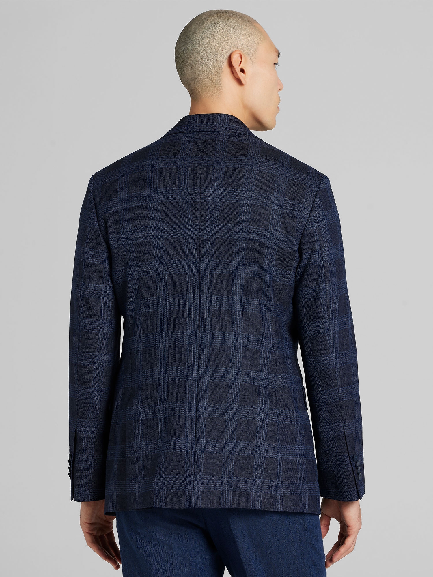 Modern Fit Plaid Sport Coat