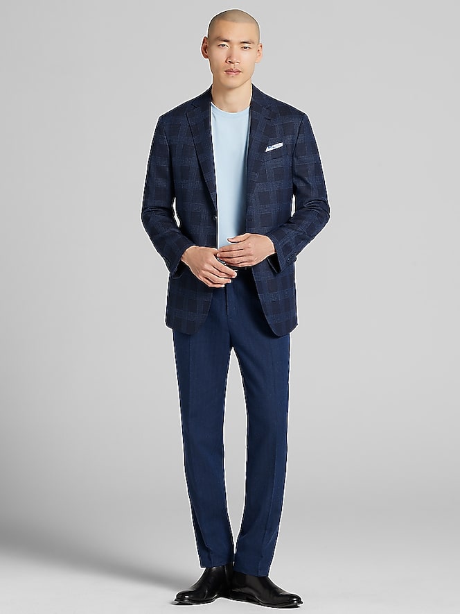 Joseph Abboud Modern Fit Plaid Sport Coat