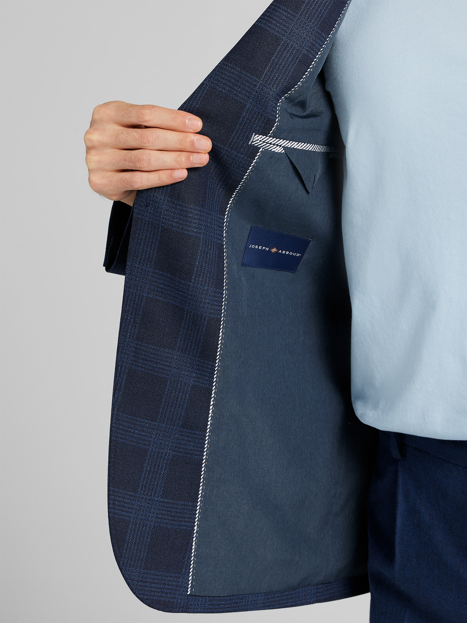 Modern Fit Plaid Sport Coat