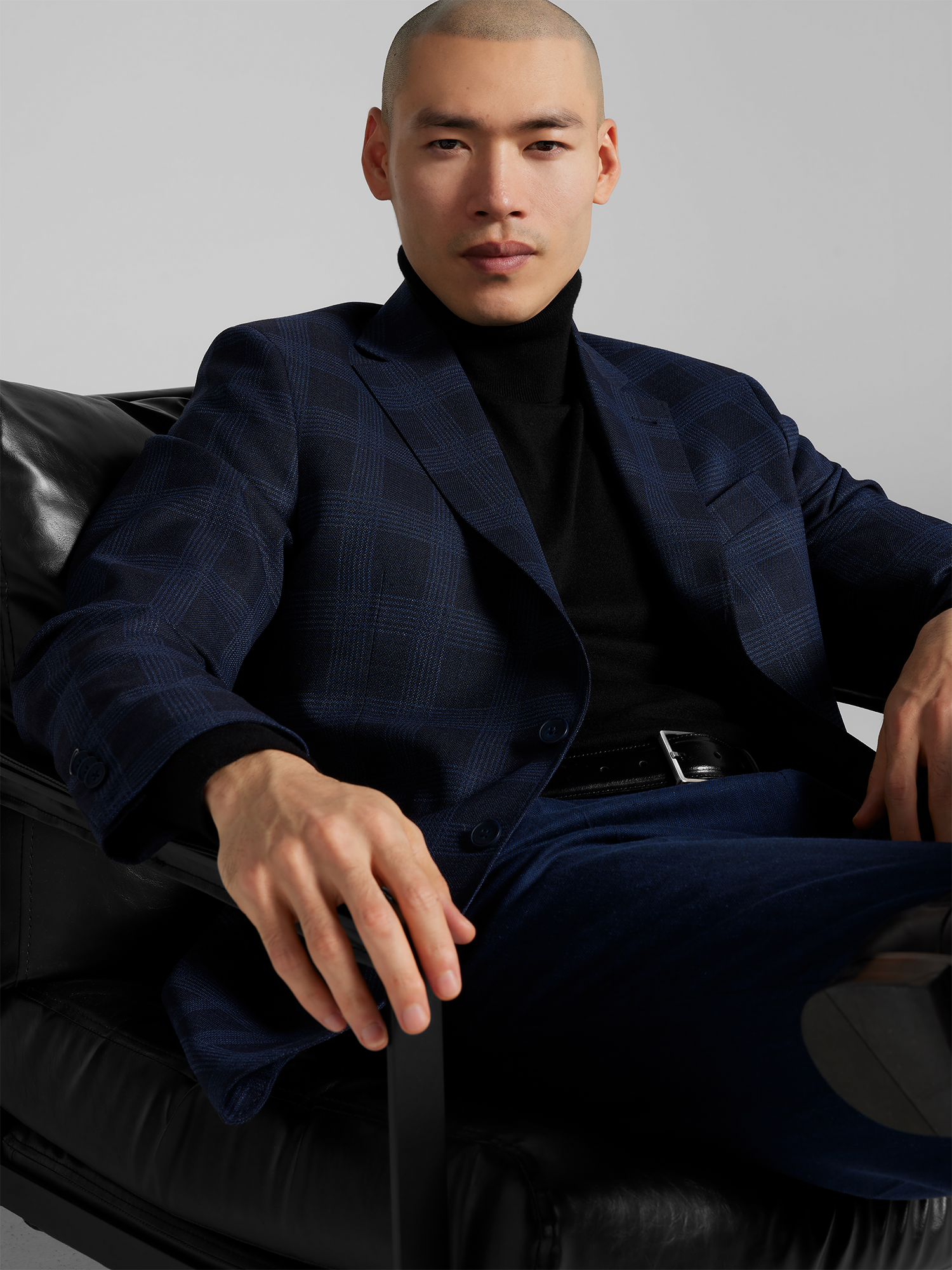 Modern Fit Plaid Sport Coat