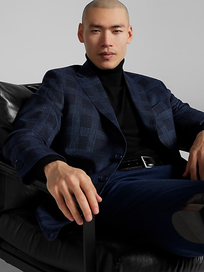 Joseph Abboud Modern Fit Plaid Sport Coat