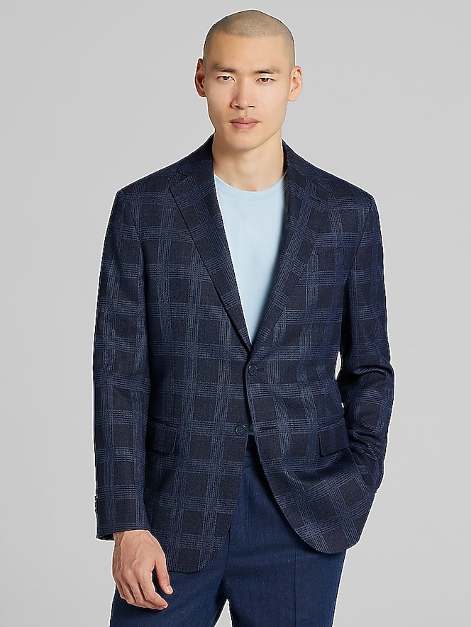 Joseph Abboud Modern Fit Plaid Sport Coat