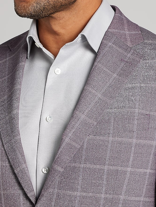 Joseph Abboud Classic Fit Windowpane Plaid Sport Coat