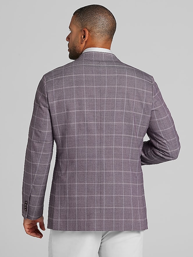 Joseph Abboud Classic Fit Windowpane Plaid Sport Coat
