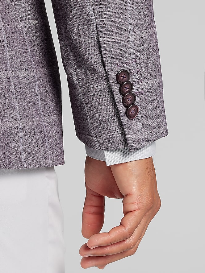 Joseph Abboud Classic Fit Windowpane Plaid Sport Coat