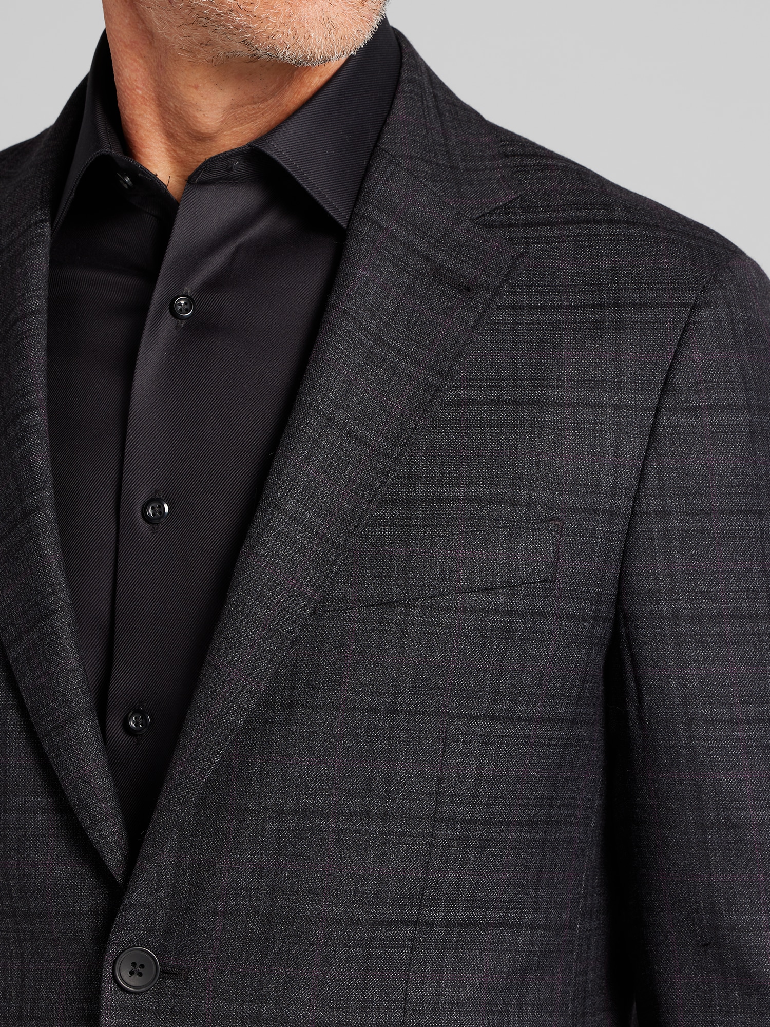 Classic Fit Plaid Sport Coat