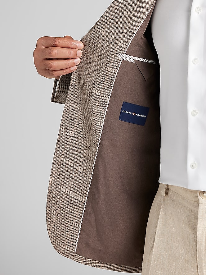 Joseph Abboud Modern Fit Windowpane Plaid Sport Coat