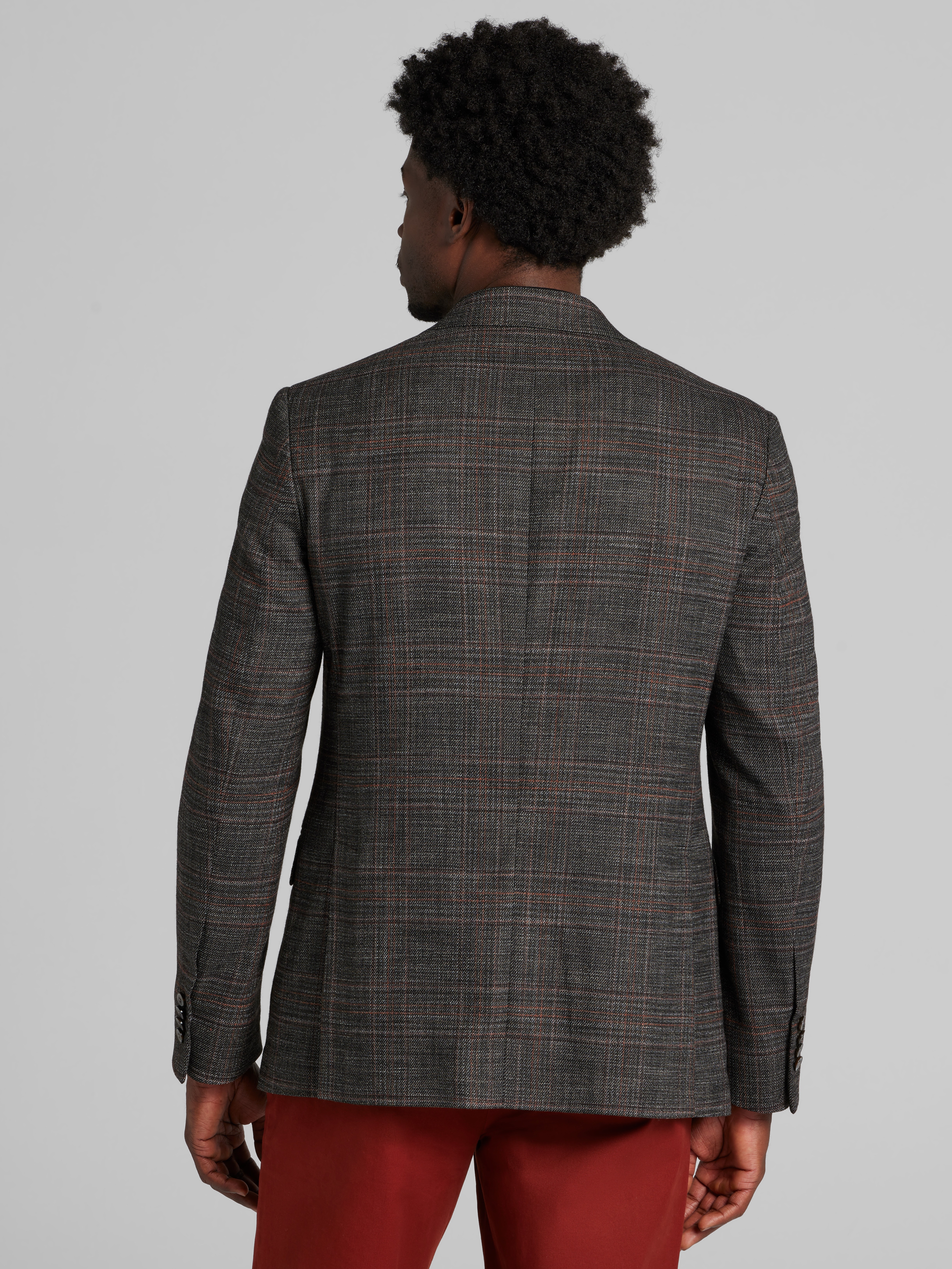 Classic Fit Plaid Sport Coat