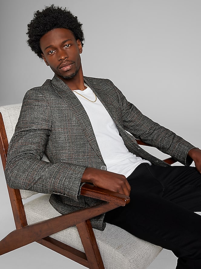 Joseph Abboud Classic Fit Plaid Sport Coat