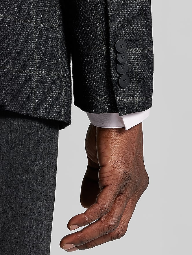 Awearness Kenneth Cole CHILLFLEX Modern Fit Windowpane Plaid Sport Coat