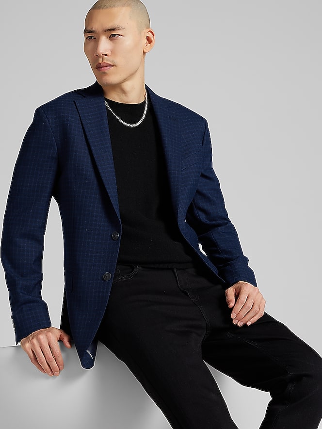 Awearness Kenneth Cole Modern Fit Check Sport Coat