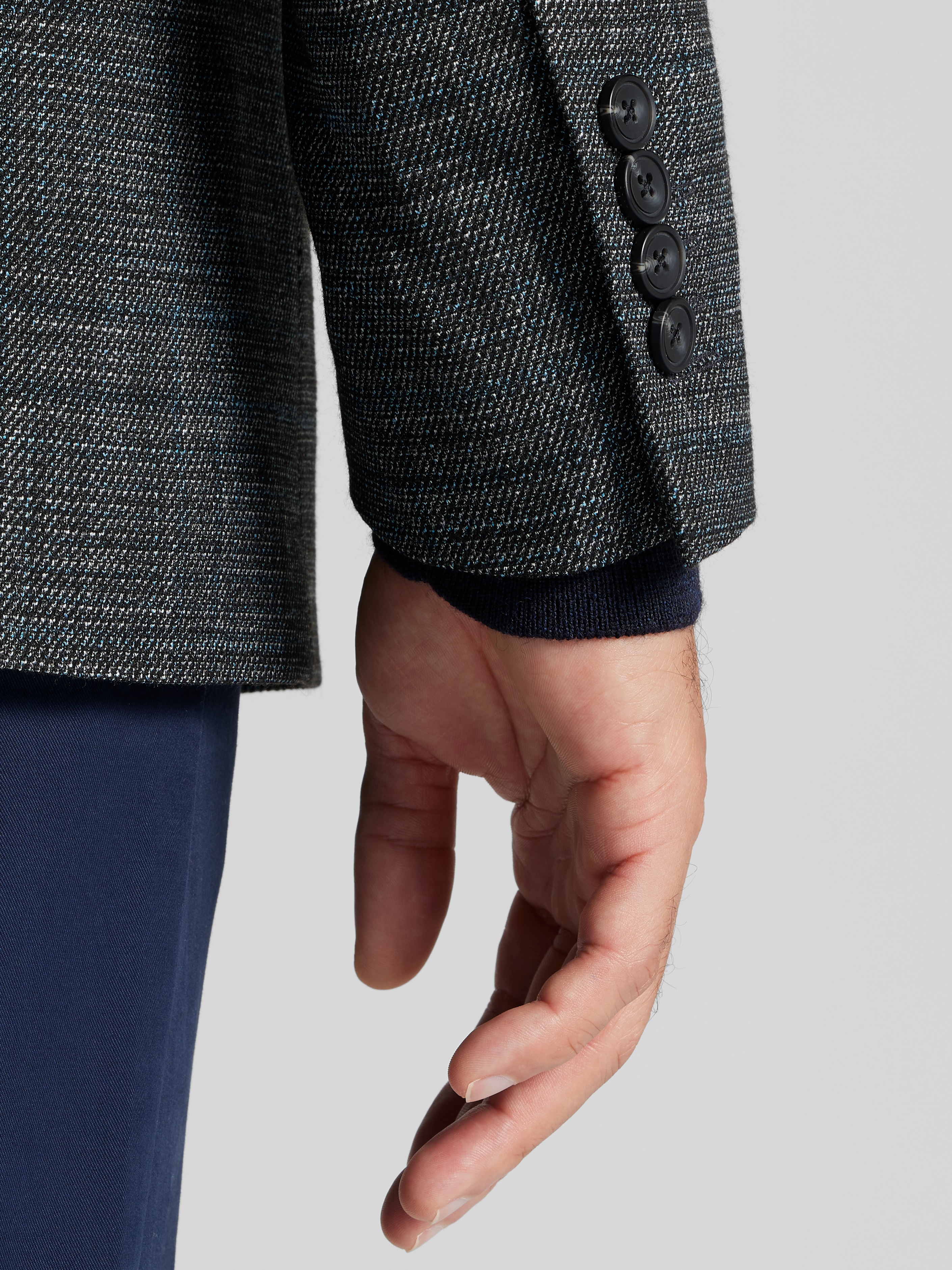 Slim Fit Plaid Sport Coat