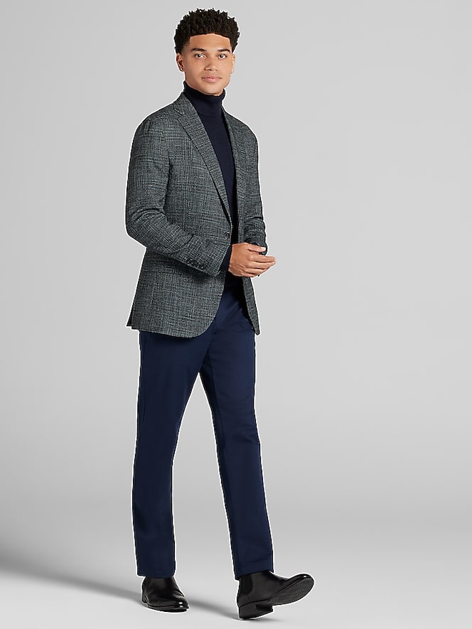 Awearness Kenneth Cole Slim Fit Plaid Sport Coat