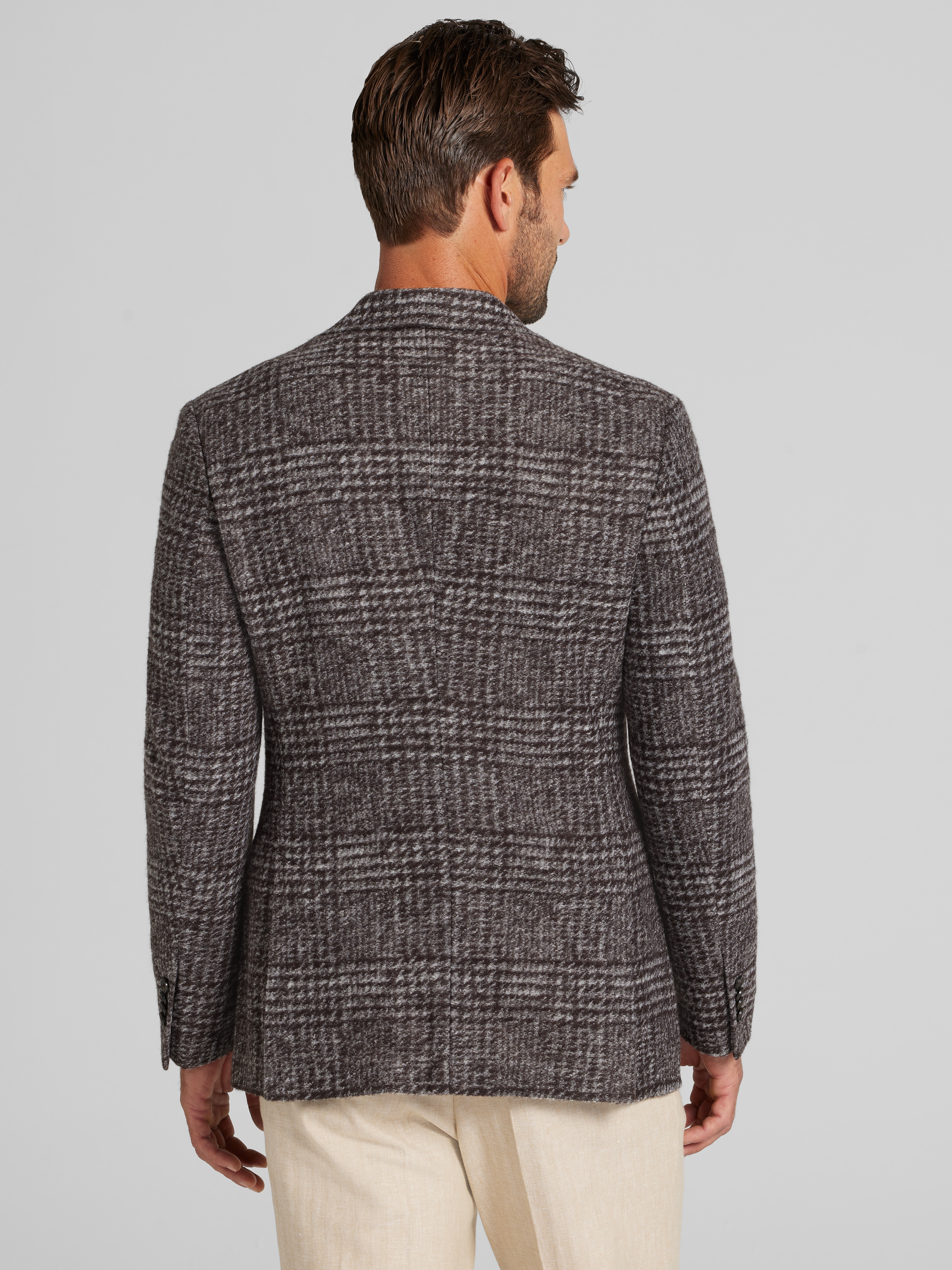 Modern Fit Plaid Sport Coat