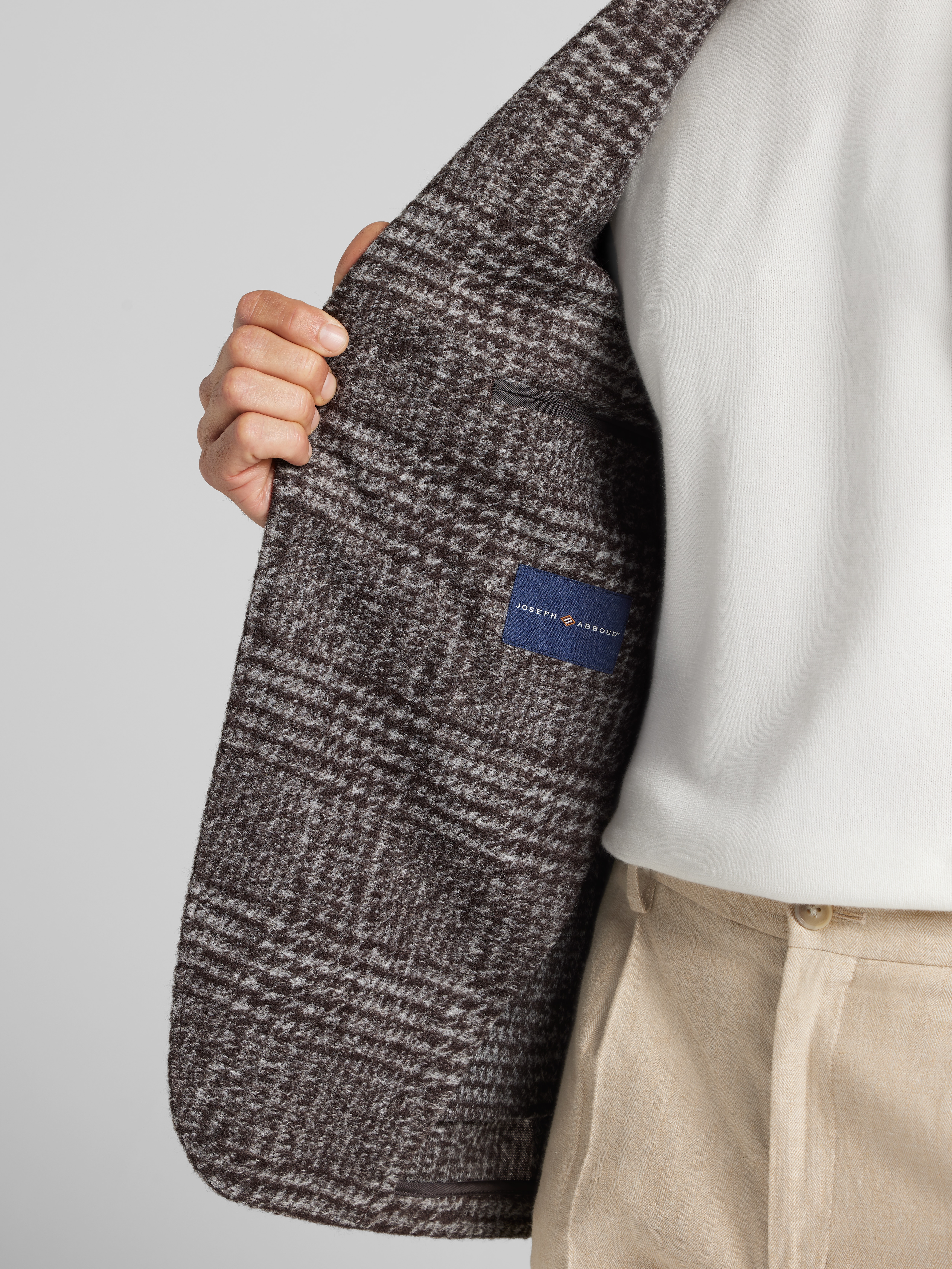 Modern Fit Plaid Sport Coat