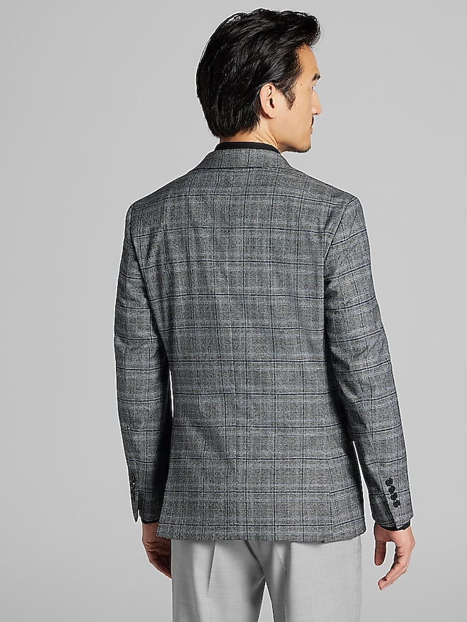 Calvin Klein Slim Fit Plaid Sport Coat