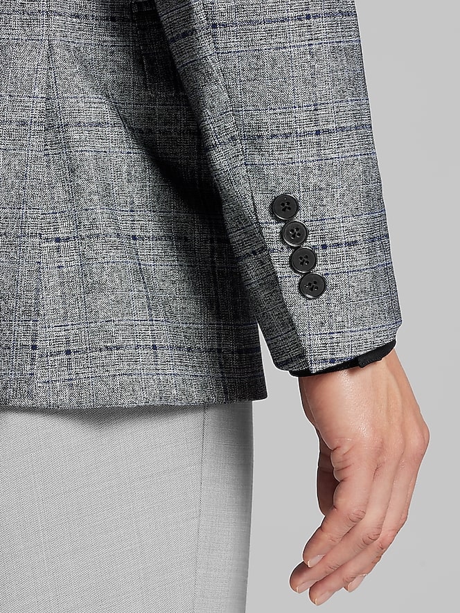 Calvin Klein Slim Fit Plaid Sport Coat