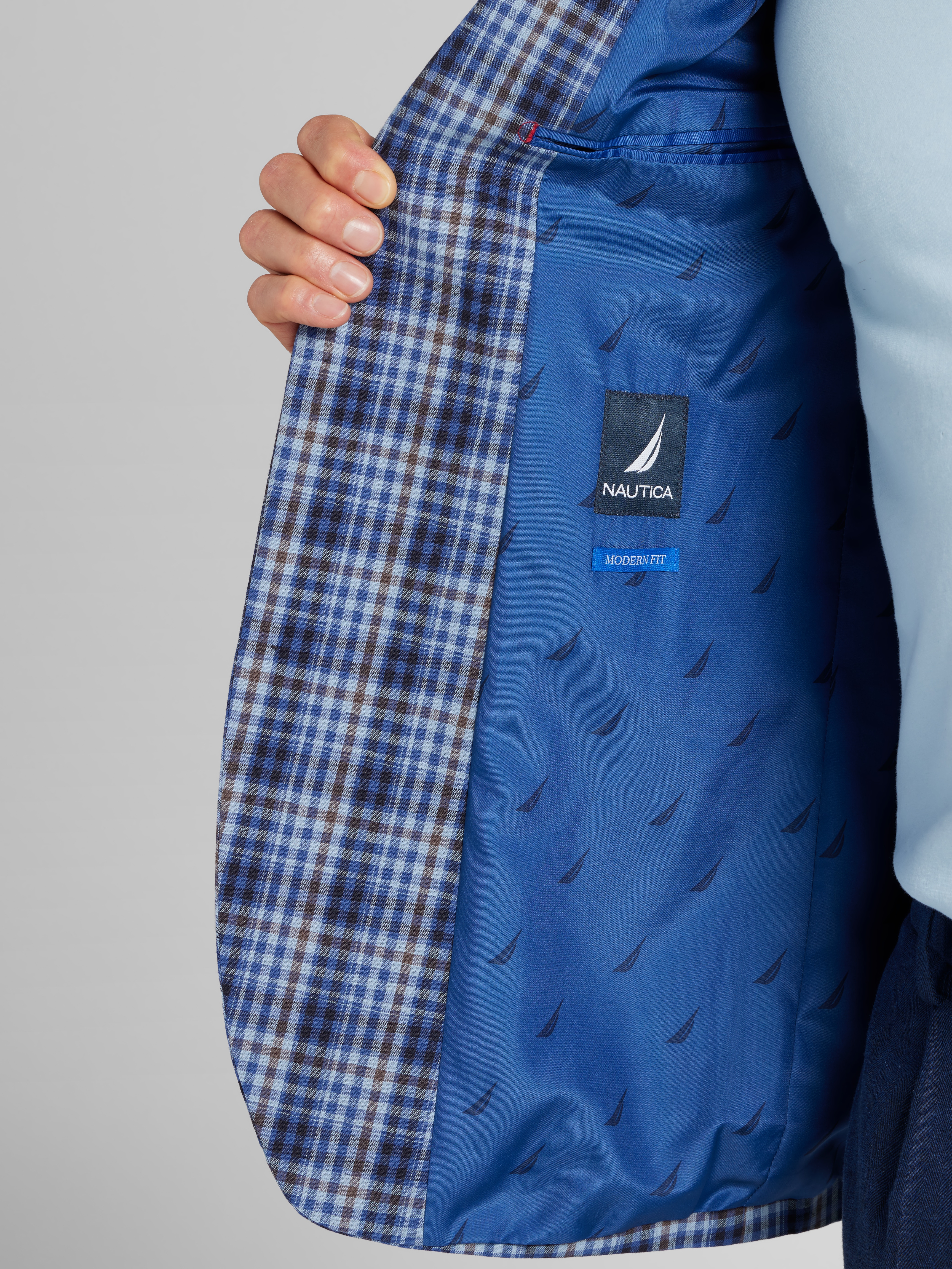 Modern Fit Tweed Plaid Sport Coat