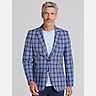 Nautica Modern Fit Tweed Plaid Sport Coat
