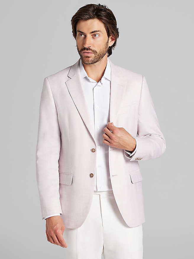 Nautica Men's Modern Fit Tweed Sport Coat , Pink