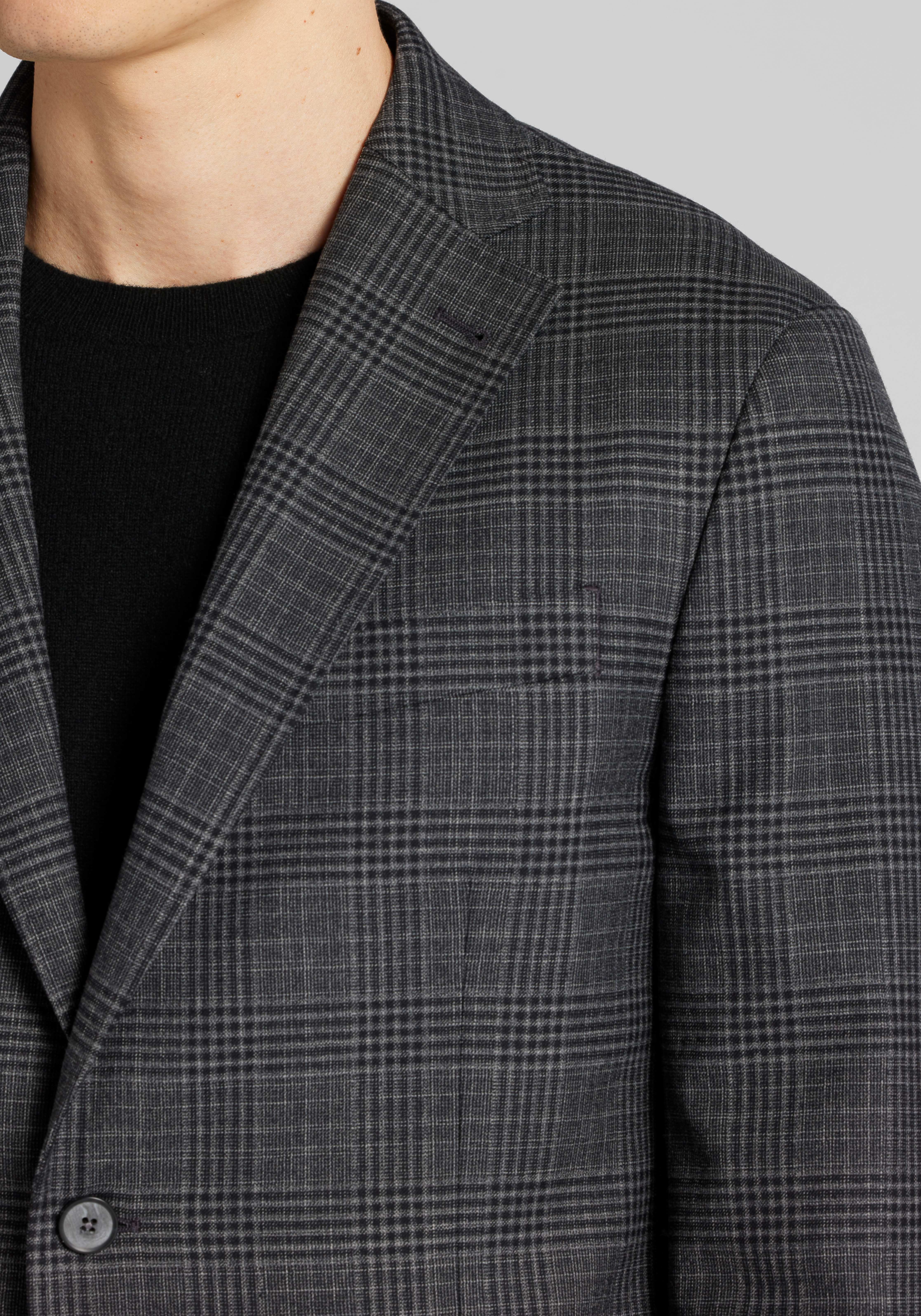 Modern Fit Plaid Sport Coat