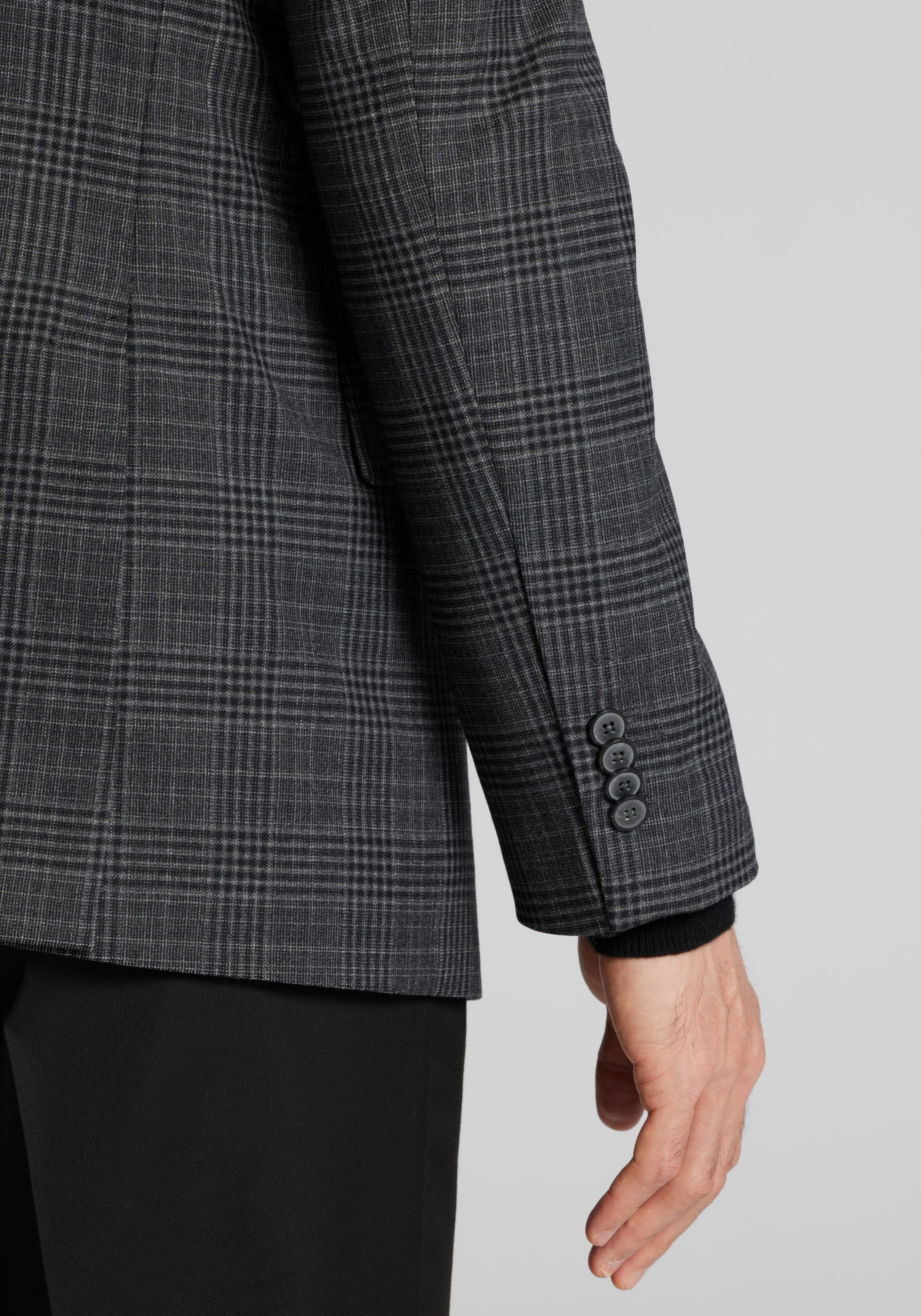 Modern Fit Plaid Sport Coat