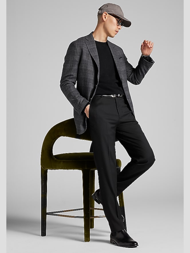 Joseph Abboud Modern Fit Plaid Sport Coat