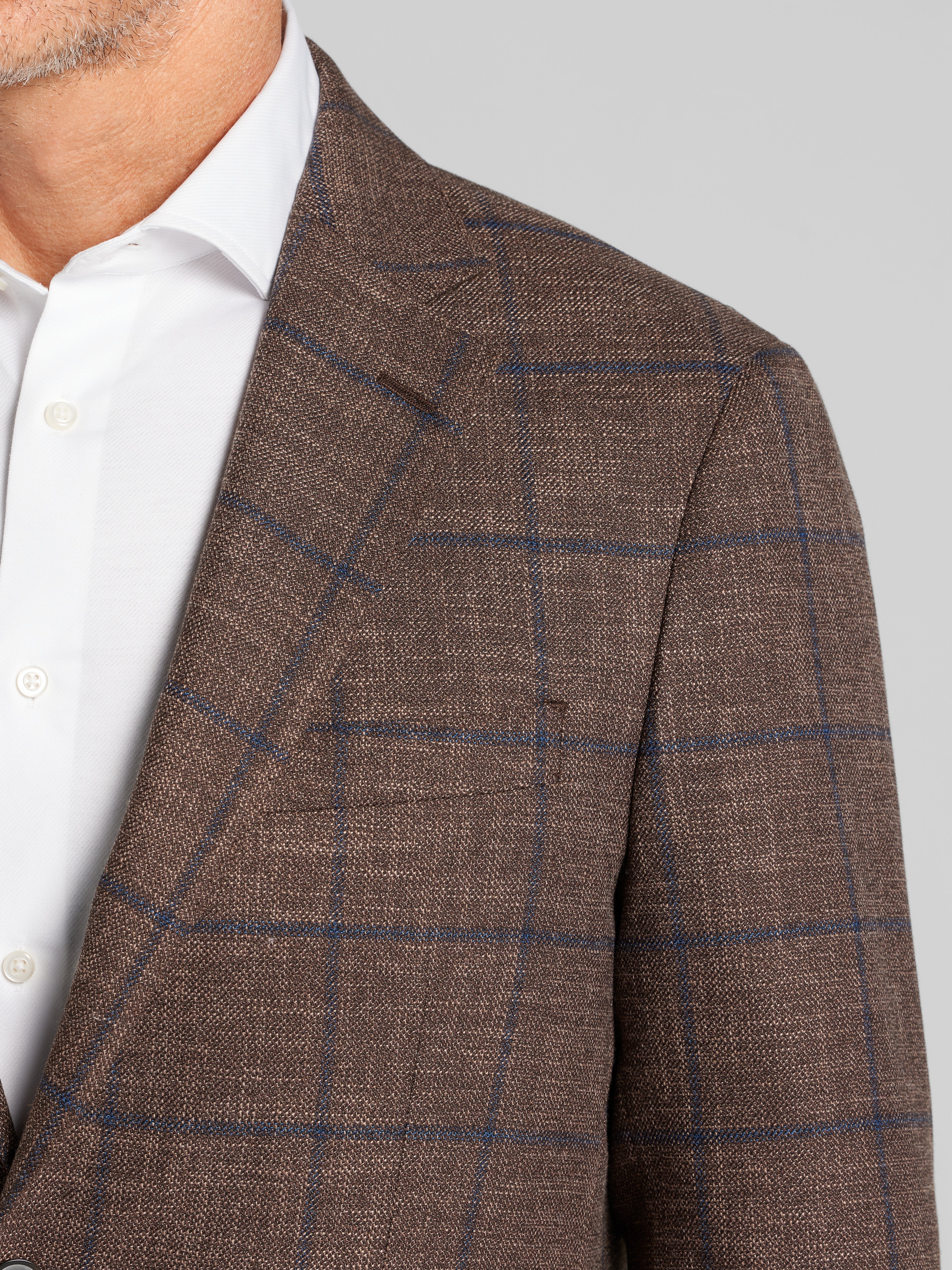 Classic Fit Windowpane Plaid Sport Coat