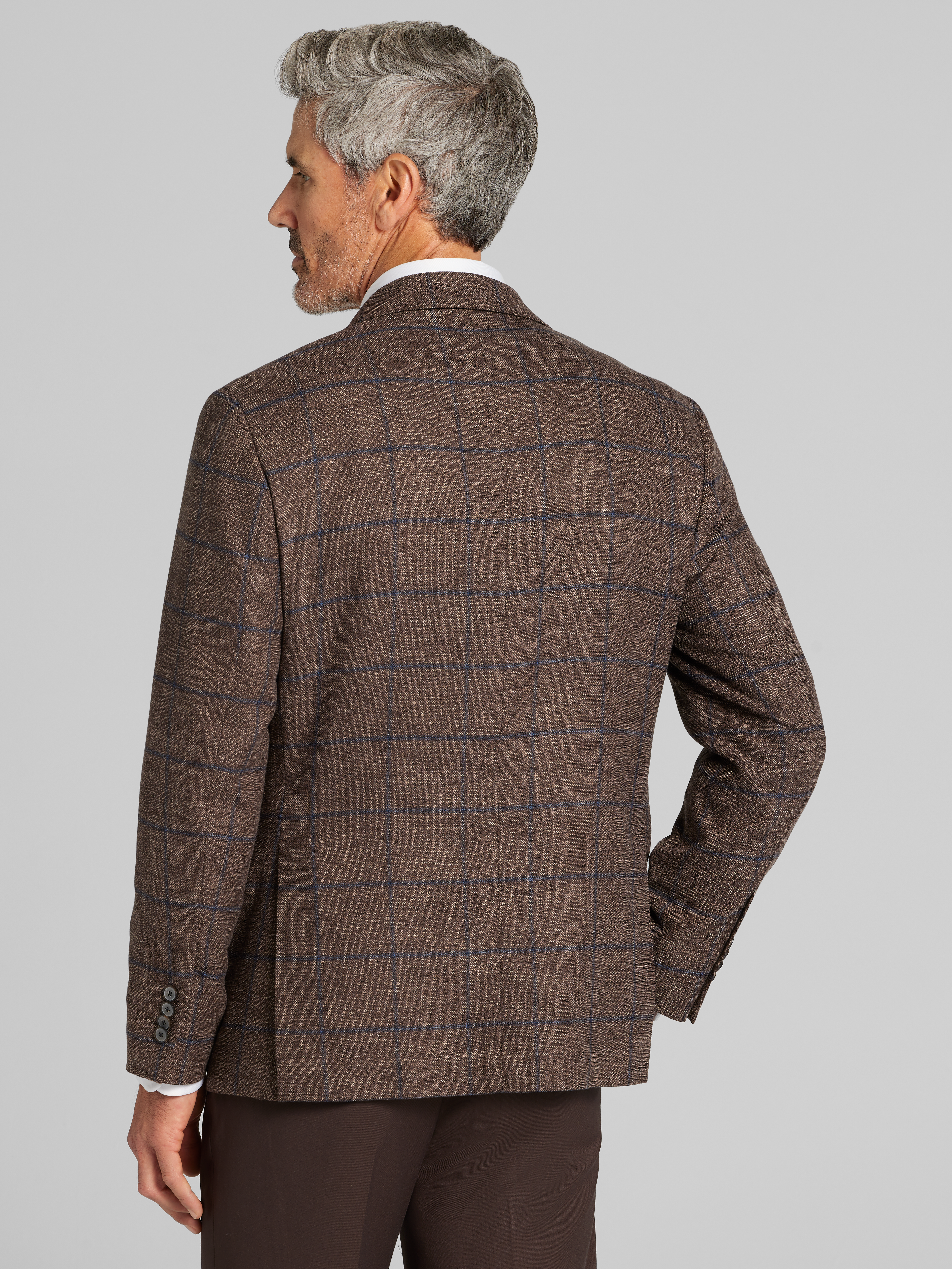 Classic Fit Windowpane Plaid Sport Coat